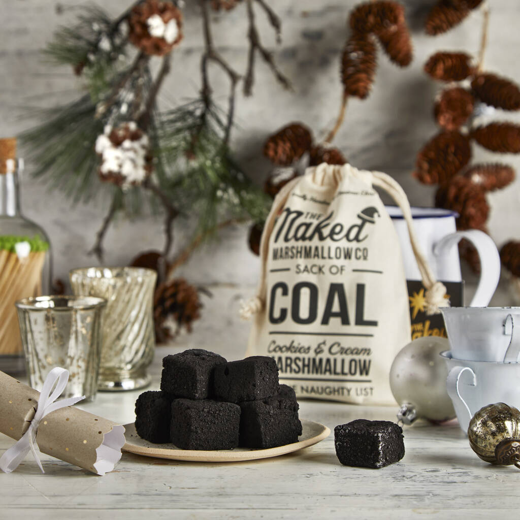 Cookies & Cream of Gourmet Marshmallows Coal Gift Bag