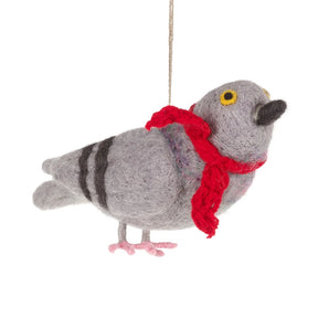 Handmade Pigeon with A Scarf Hanging Decoration