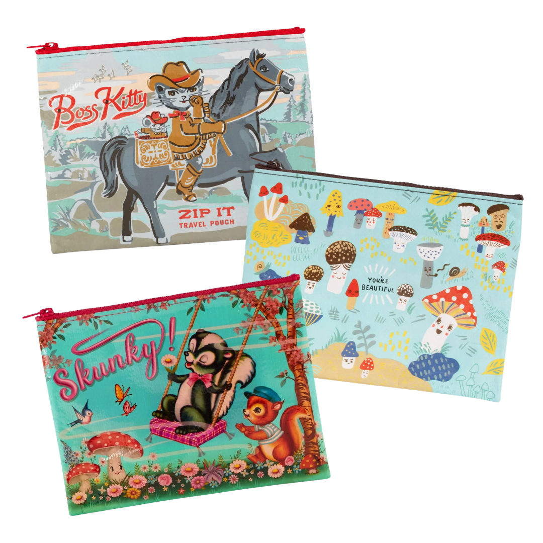 Zipper Pouch - 3 designs
