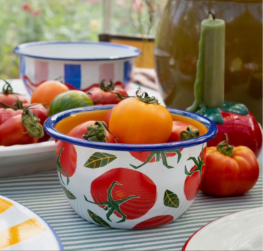 Enamel Bowl - Tomato 12 cm
