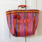 Recycled Plastic "Cheers" Tote Bag