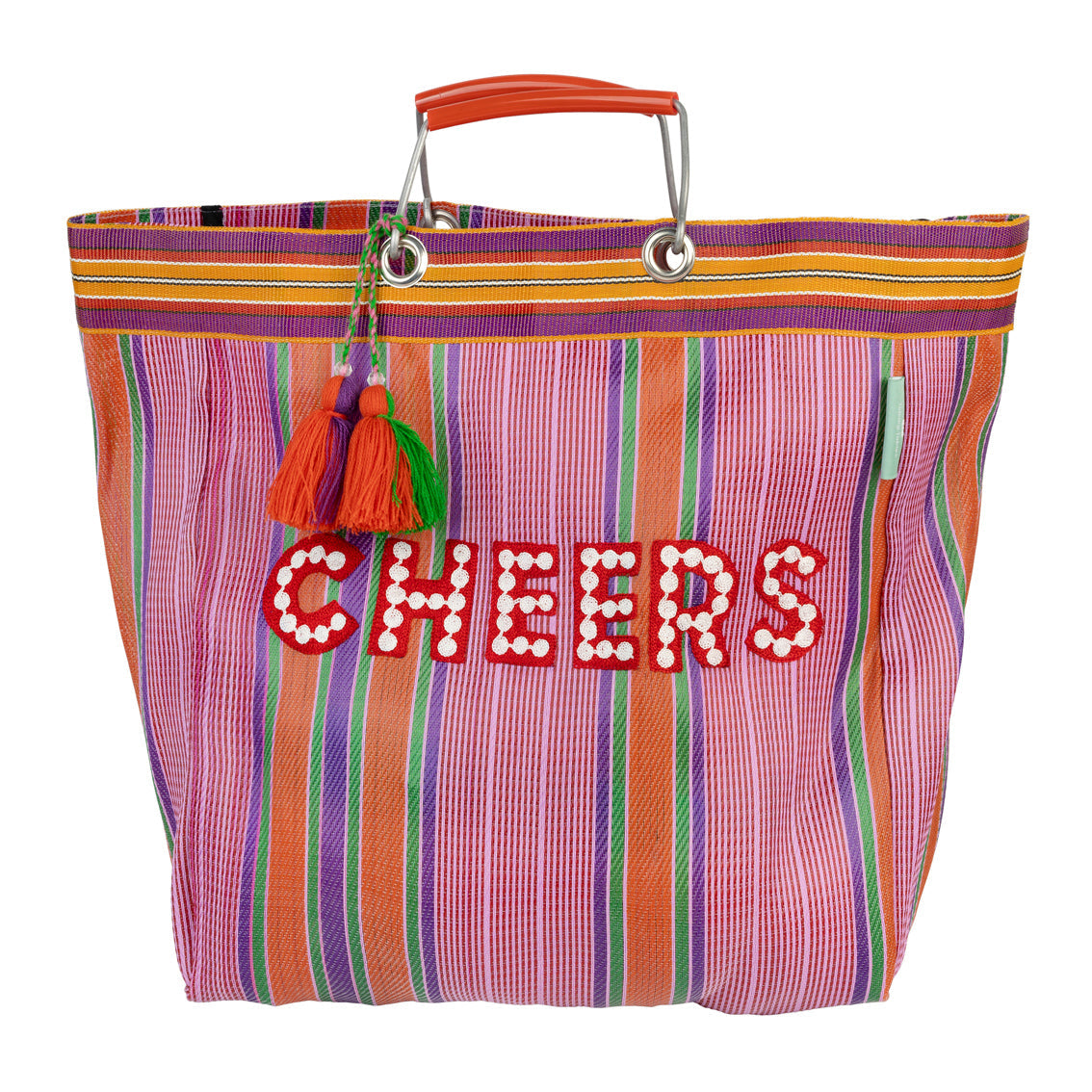 Recycled Plastic "Cheers" Tote Bag