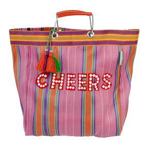 Recycled Plastic "Cheers" Tote Bag