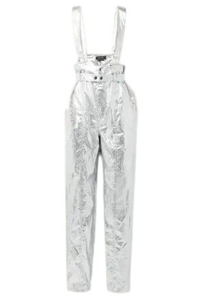 Isabel Marant Silver Metallic Trousers