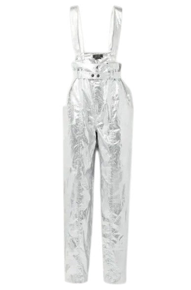 Isabel Marant Silver Metallic Trousers