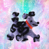 Fleur Dog Hanging Felt Ornament