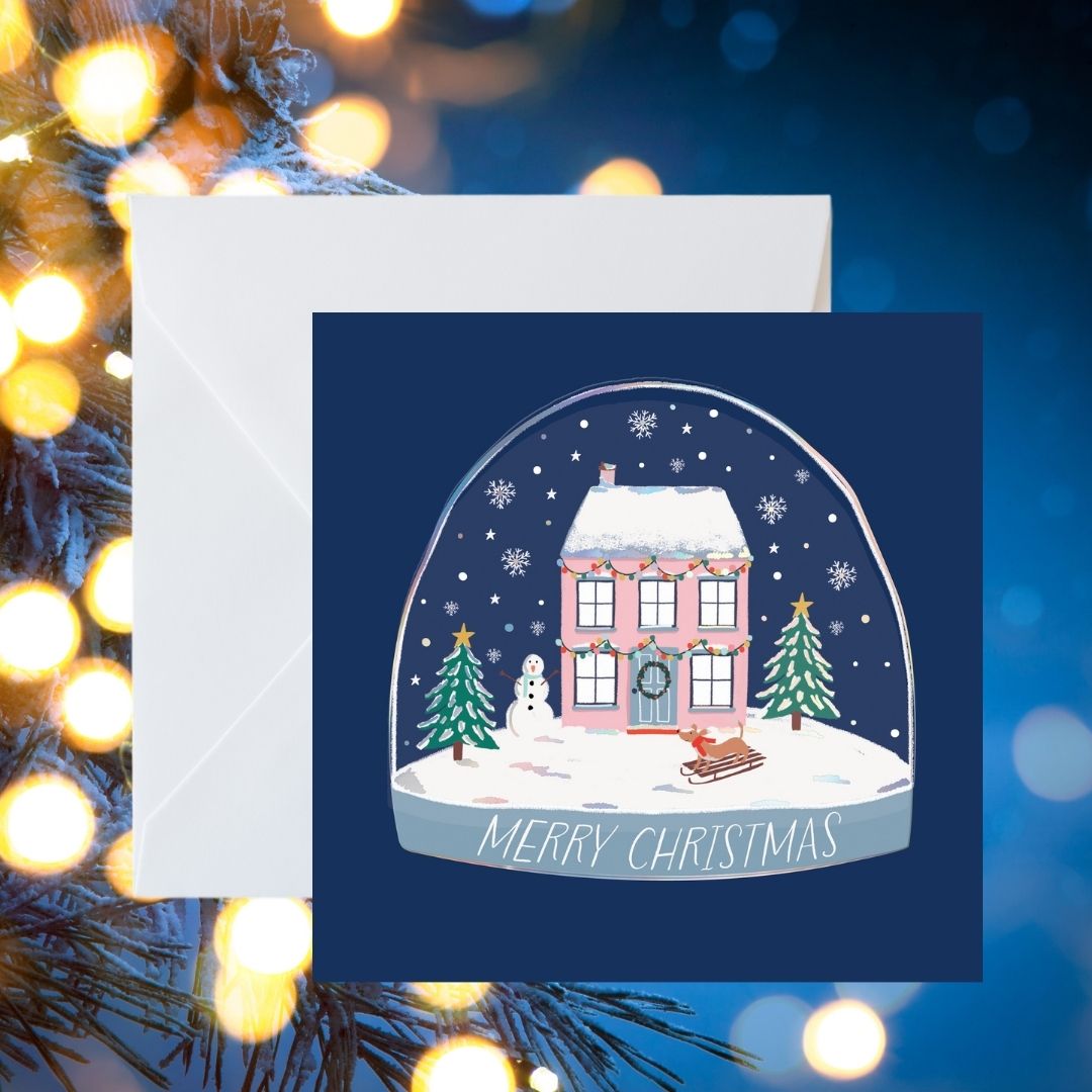 Crisis House Snow Globe Christmas Cards - Pack of 8