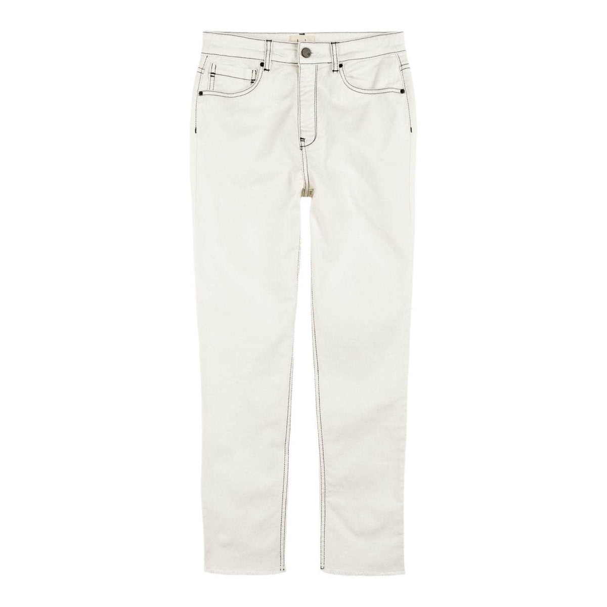 Hush White "Lenny" Straight Leg Jeans