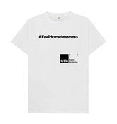 White #EndHomelessness White T-shirt