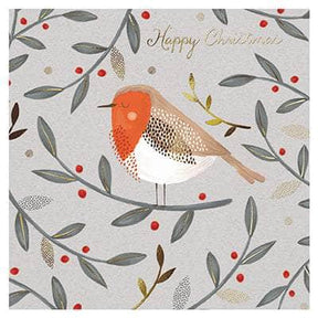 Festive Robin Christmas Cards - Pack of 10