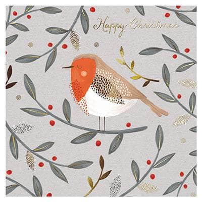 Festive Robin Christmas Cards - Pack of 10