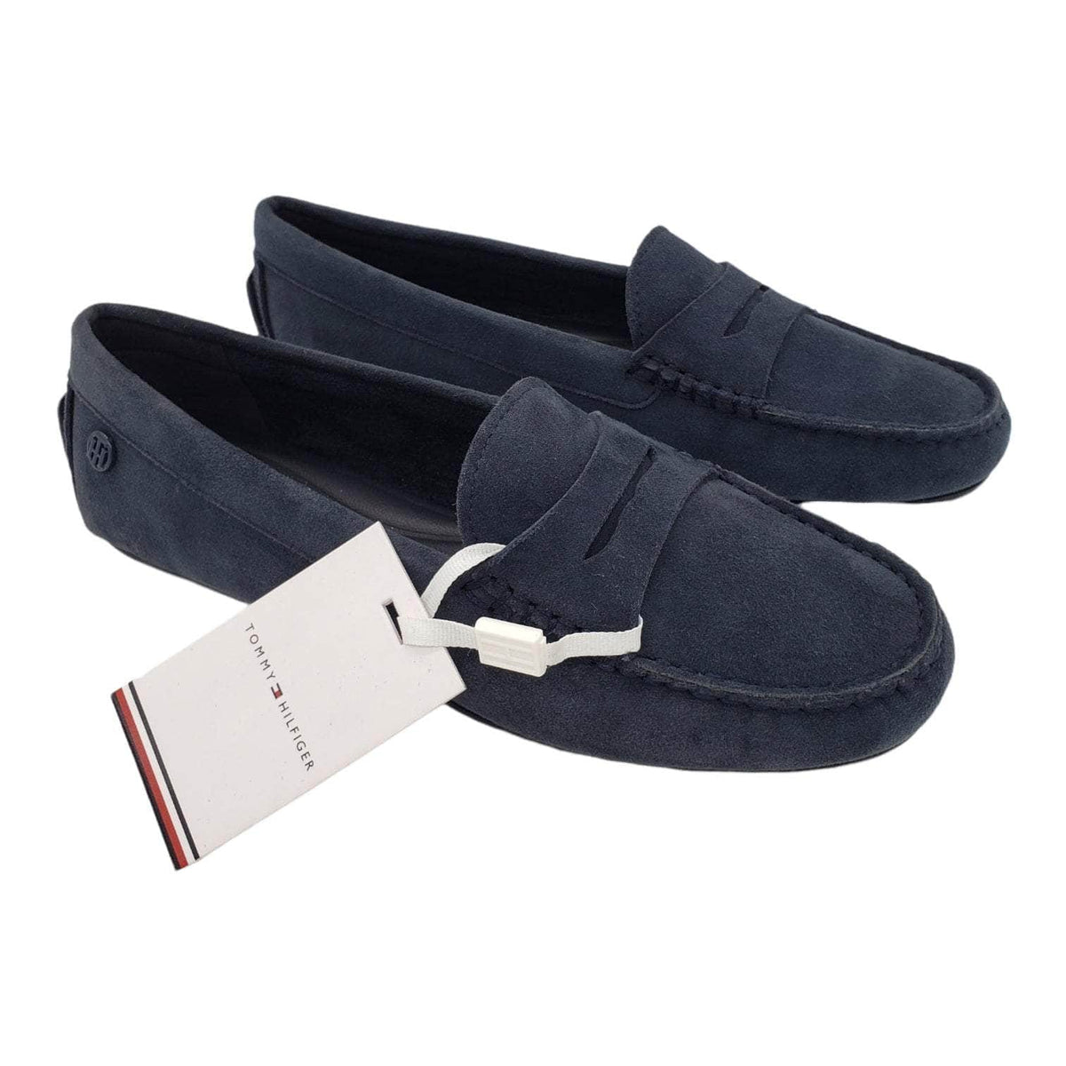 Tommy Hilfiger Navy Suede Mocassins