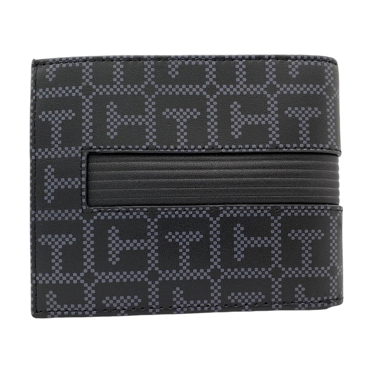 Tommy Hilfiger Black Geometric Logo Wallet