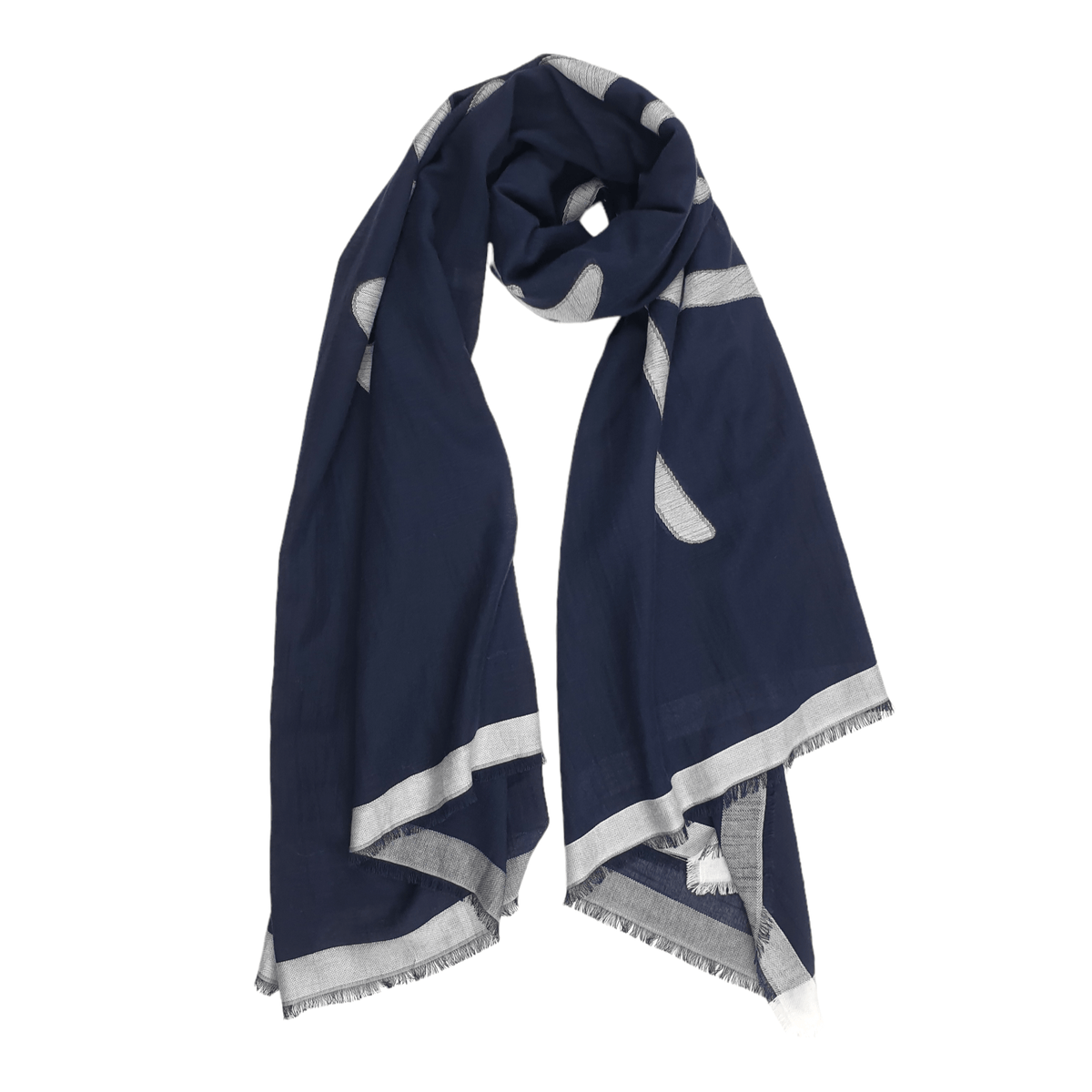 Tommy Hilfiger Large Blue Pashmina Style Scarf
