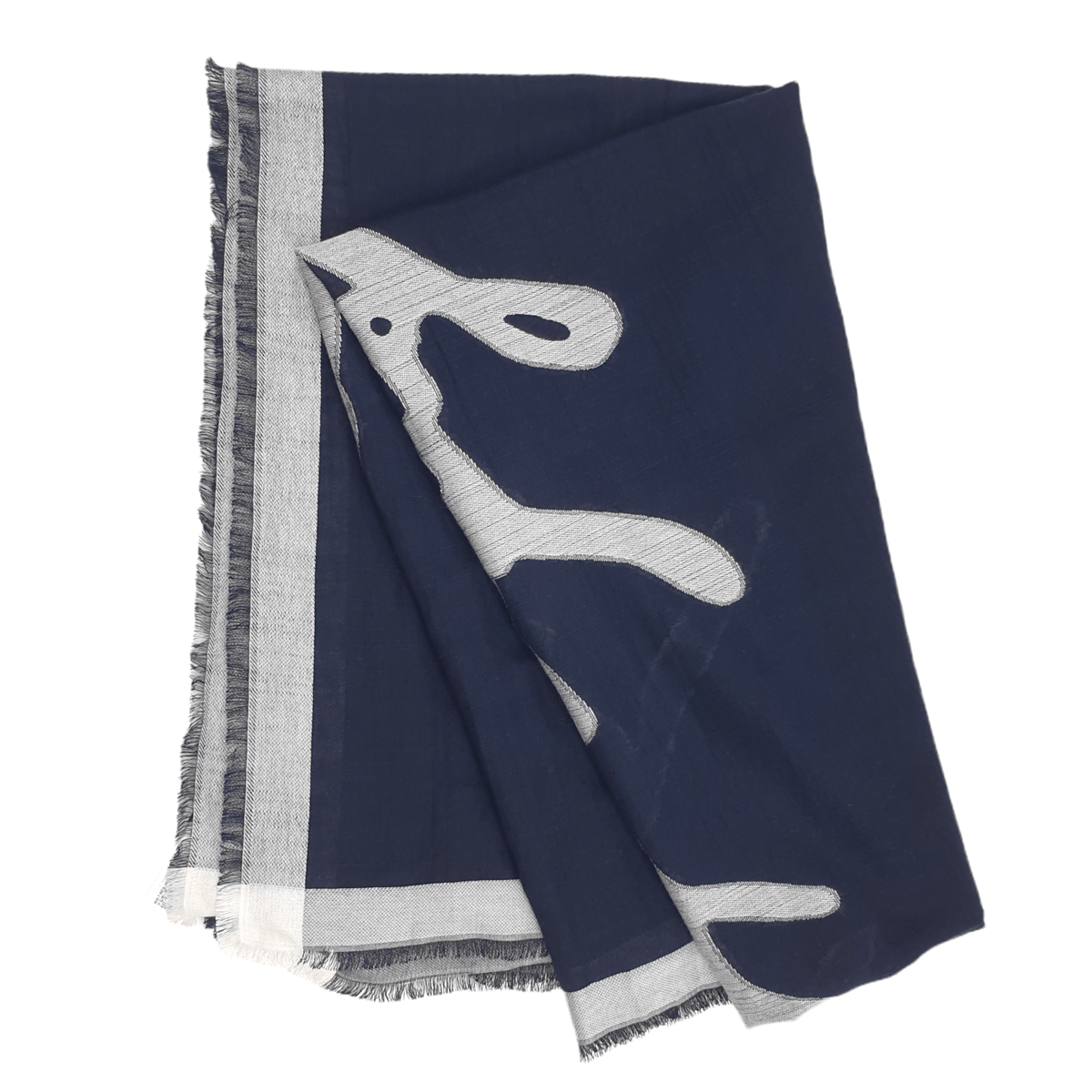Tommy Hilfiger Large Blue Pashmina Style Scarf