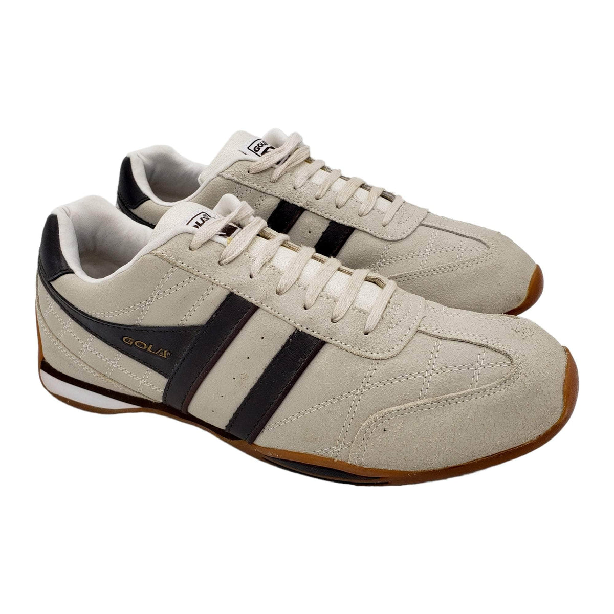 Gola Cream Leather Trainers