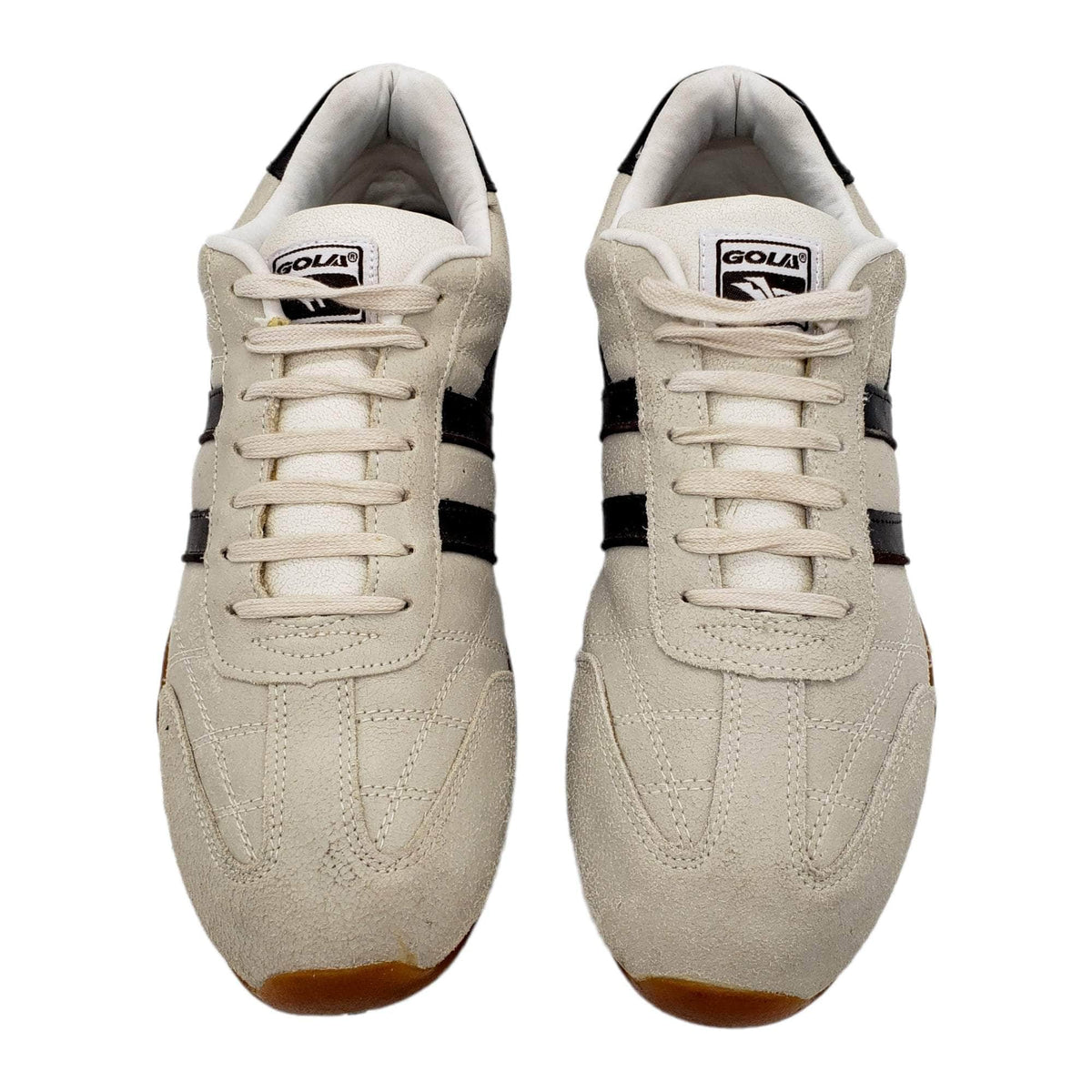 Gola Cream Leather Trainers