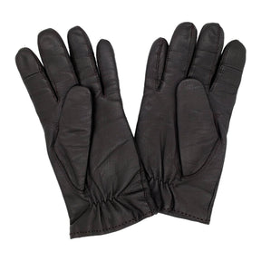 Tommy Hilfiger Brown Leather Gloves