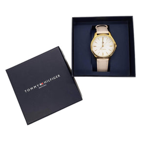 Tommy Hilfiger Cream & Gold Watch
