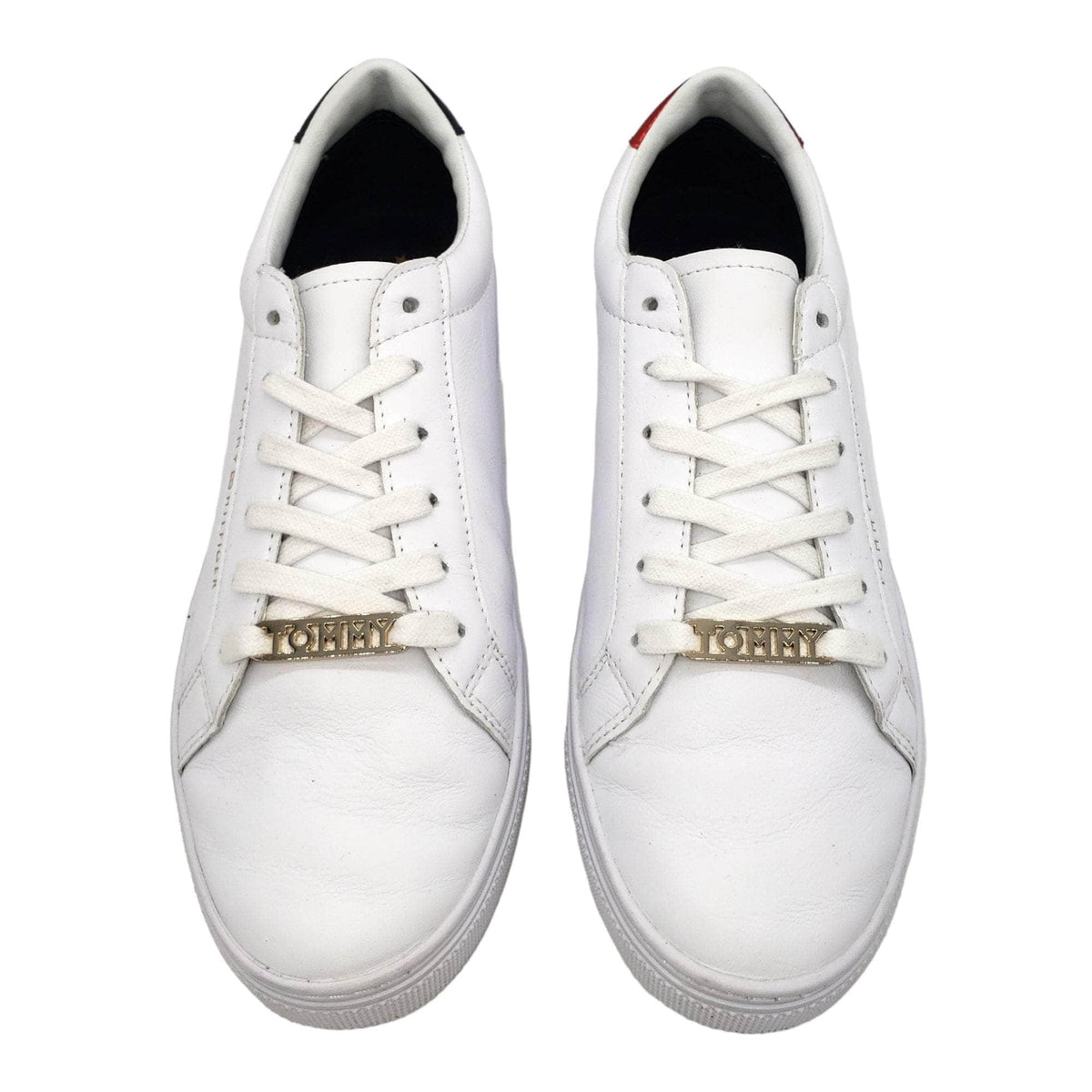Tommy Hilfiger White Leather Trainers