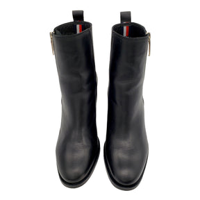 Tommy Hilfiger Black Zipped Ankle Boots