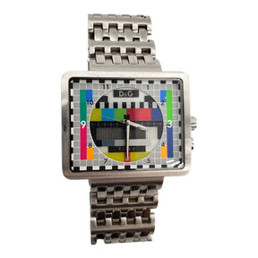 D&G Silver Square Dial Watch Shop from Crisis Online