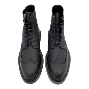 Calvin Klein Sample Black Leather Ankle Boots