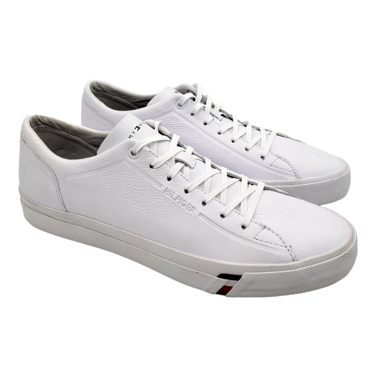 Tommy Hilfiger White Corporate Leather Trainers