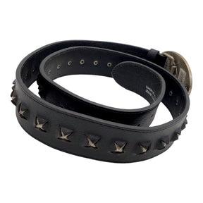 Karl Lagerfeld Black Studded Belt