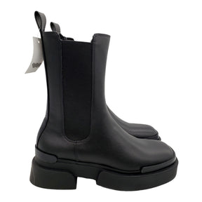 Charles & Keith Chunky Black Chelsea Ankle Boots