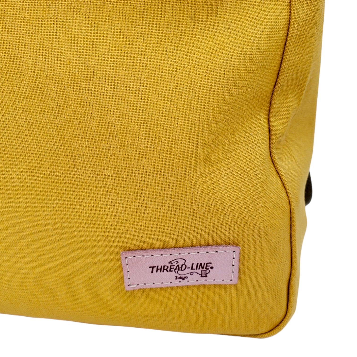 Threadline Mustard Fabric Backpack