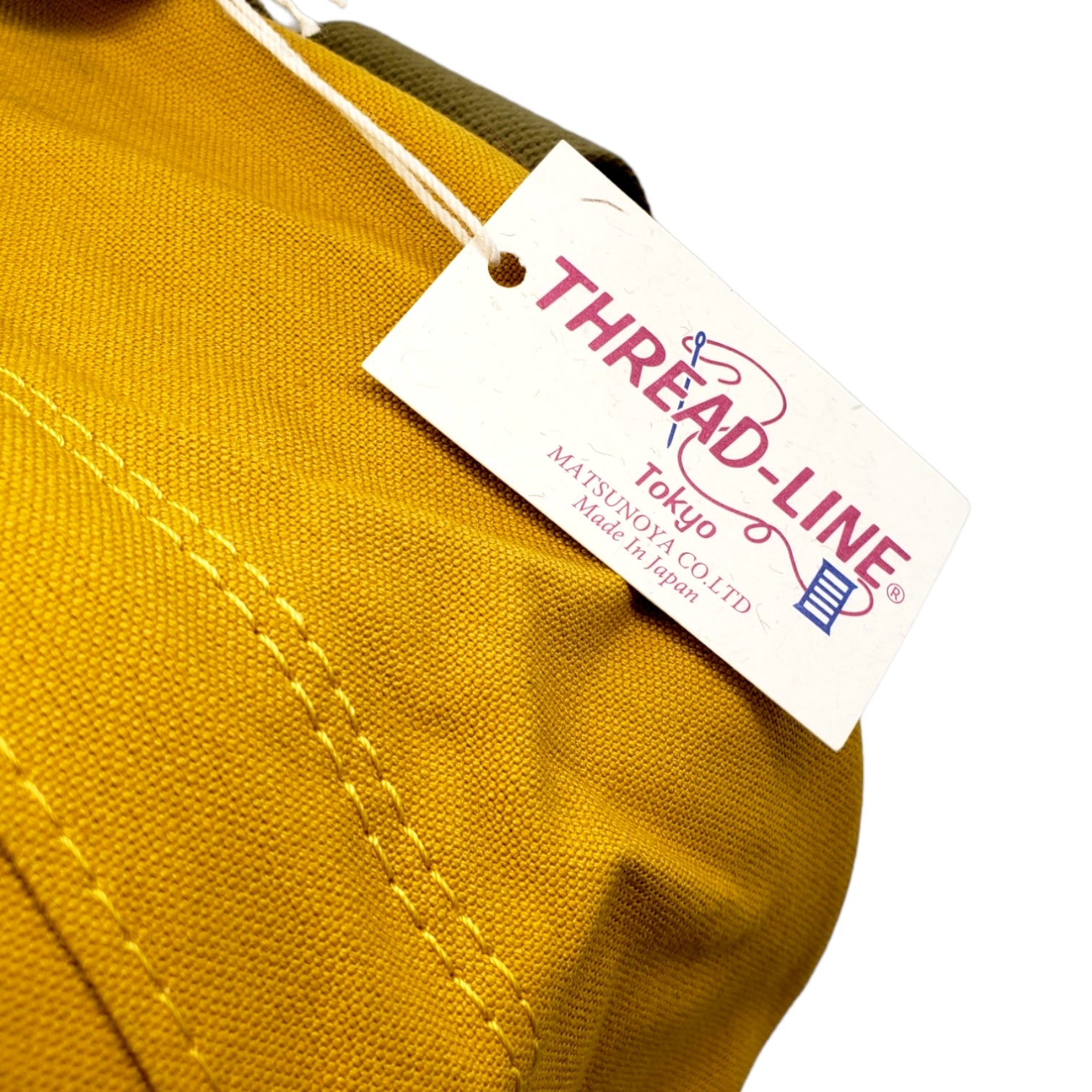 Threadline Mustard Fabric Backpack