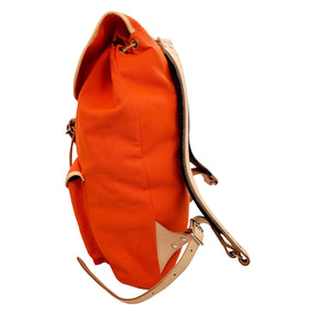 Threadline Orange Leather Trim Backpack