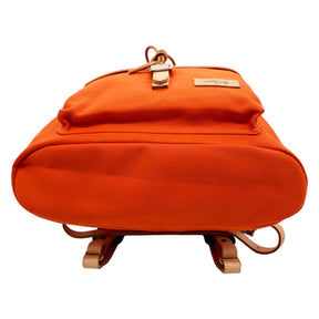 Threadline Orange Leather Trim Backpack