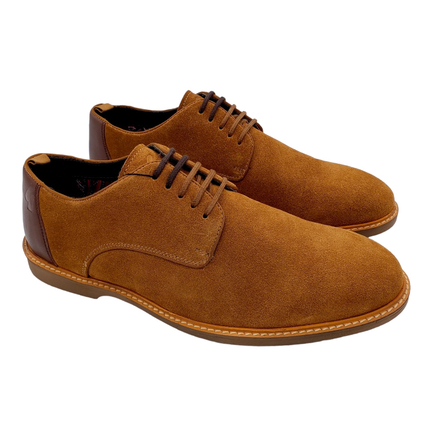 Gabicci Cognac Suede Carnaby Shoe