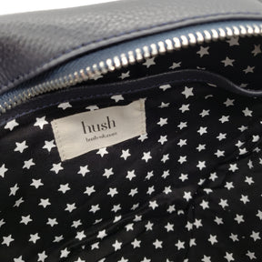 Hush Navy Leather Alma Bag