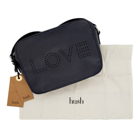 Hush Navy Leather Alma Bag