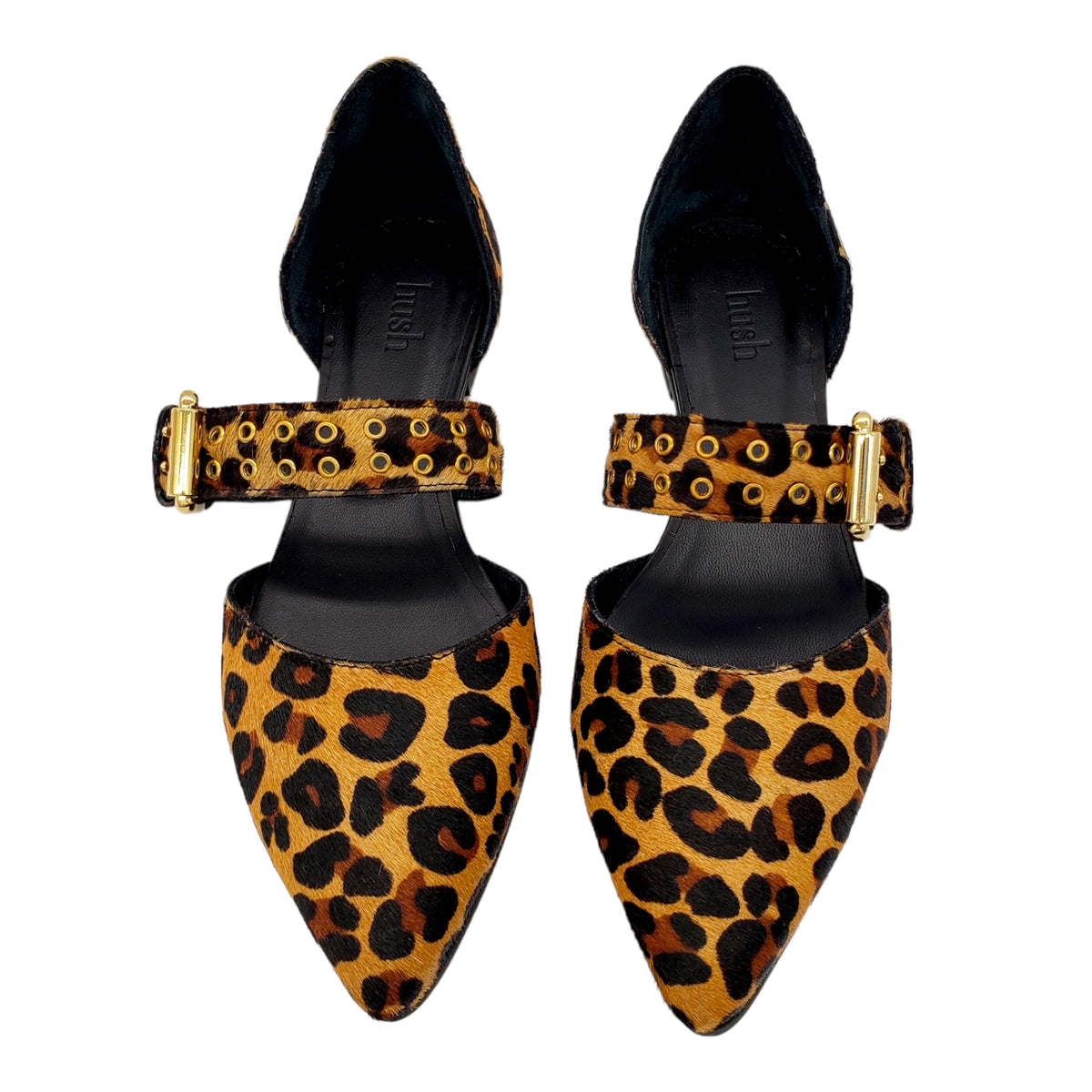 Hush Leopard Stamford Pumps