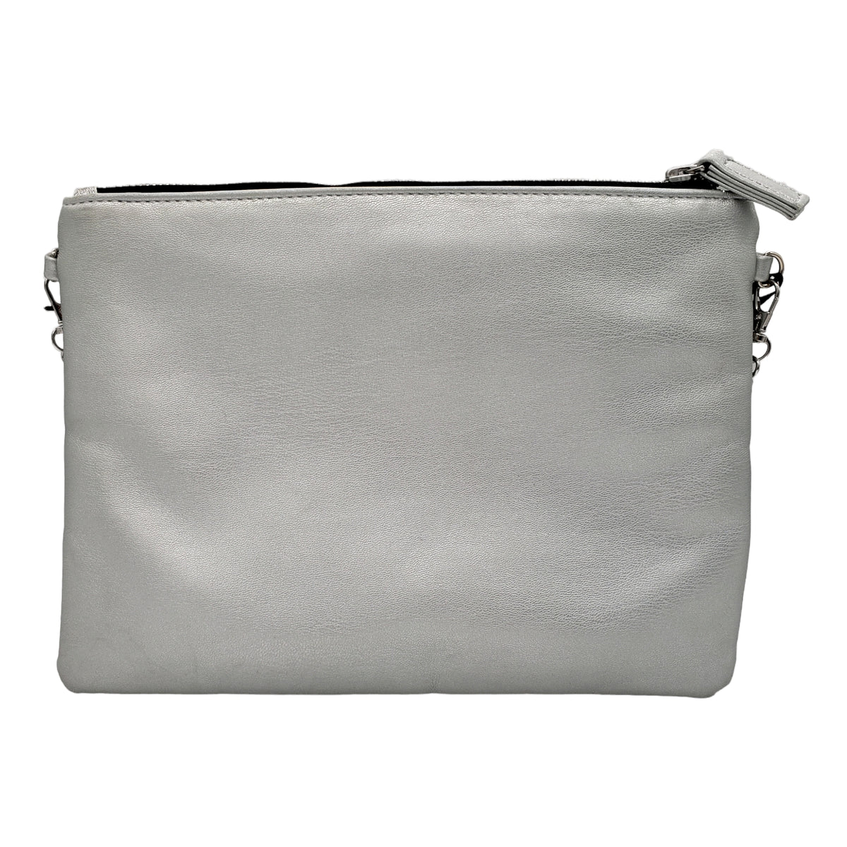Hush Silver Metallic Rainbow Clutch