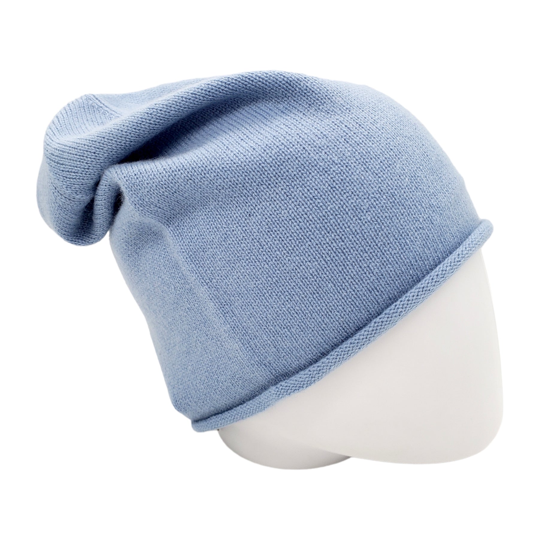 Hush Smokey Blue Cashmere Beanie