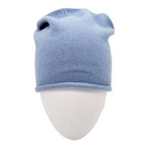 Hush Smokey Blue Cashmere Beanie