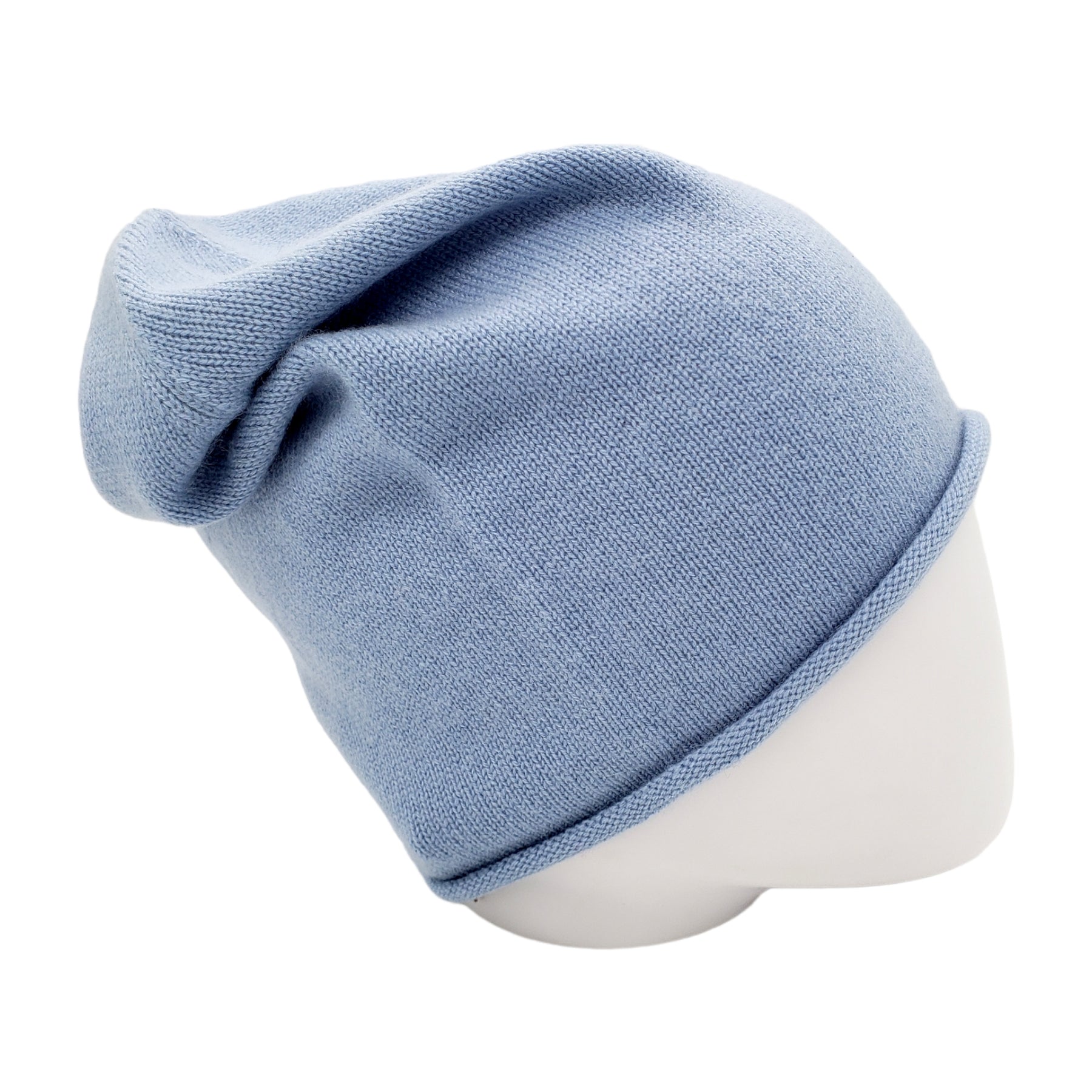 Hush Smokey Blue Cashmere Beanie