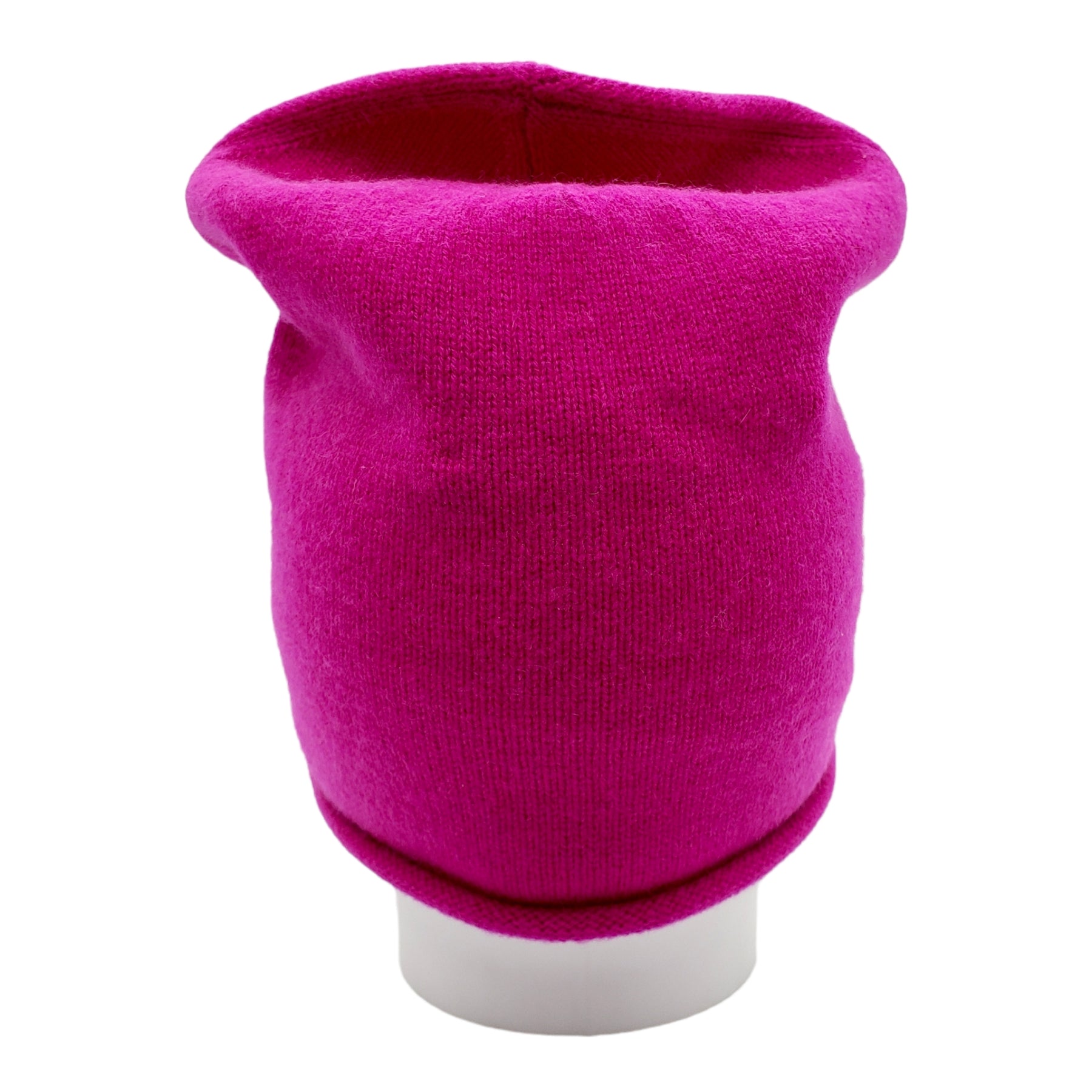 Hush Cerise Pink Cashmere Beanie