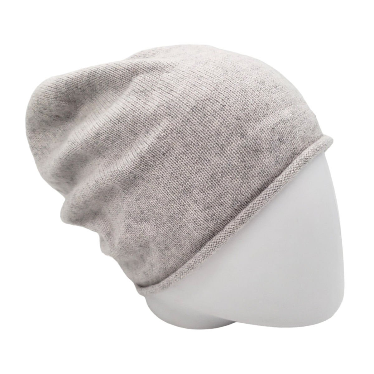Hush Grey Marl Cashmere Beanie
