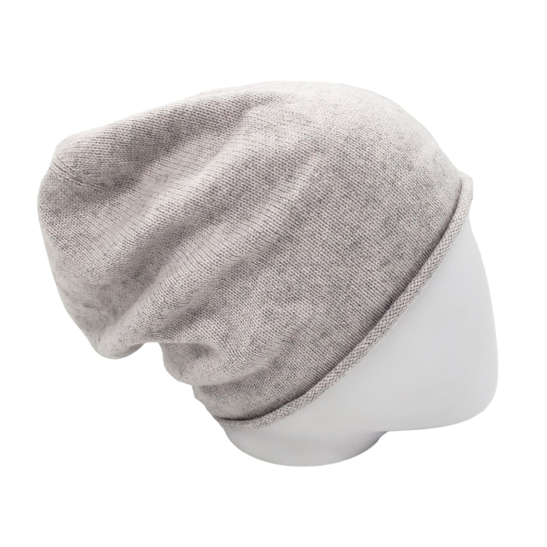 Hush Grey Marl Cashmere Beanie