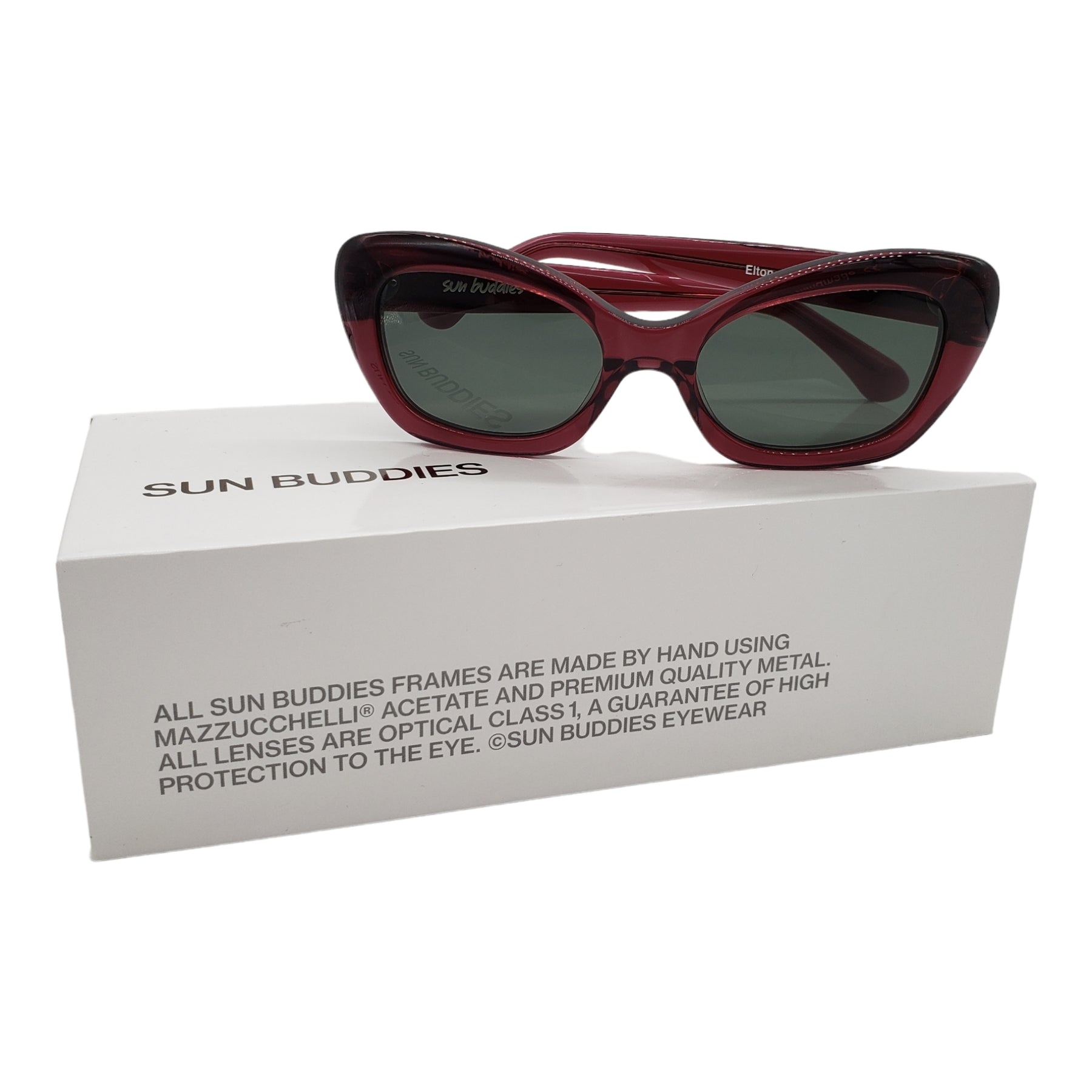 Sun Buddies Elton Style Raspberry Sunglasses