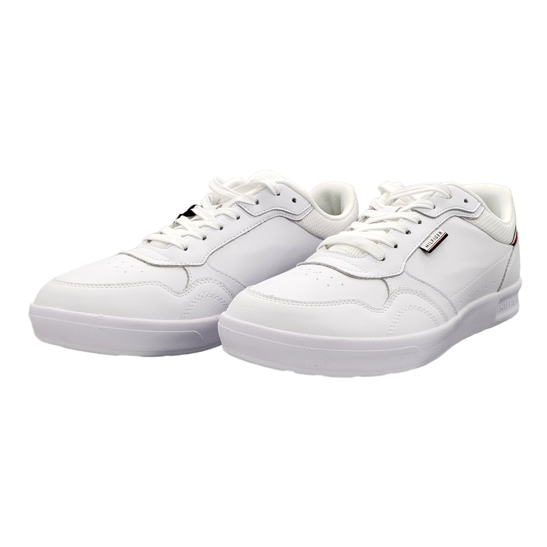 Tommy Hilfiger White Leather Cupsole Trainers