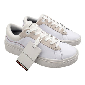 Tommy Hilfiger White Elevated Cupsole Sneaker
