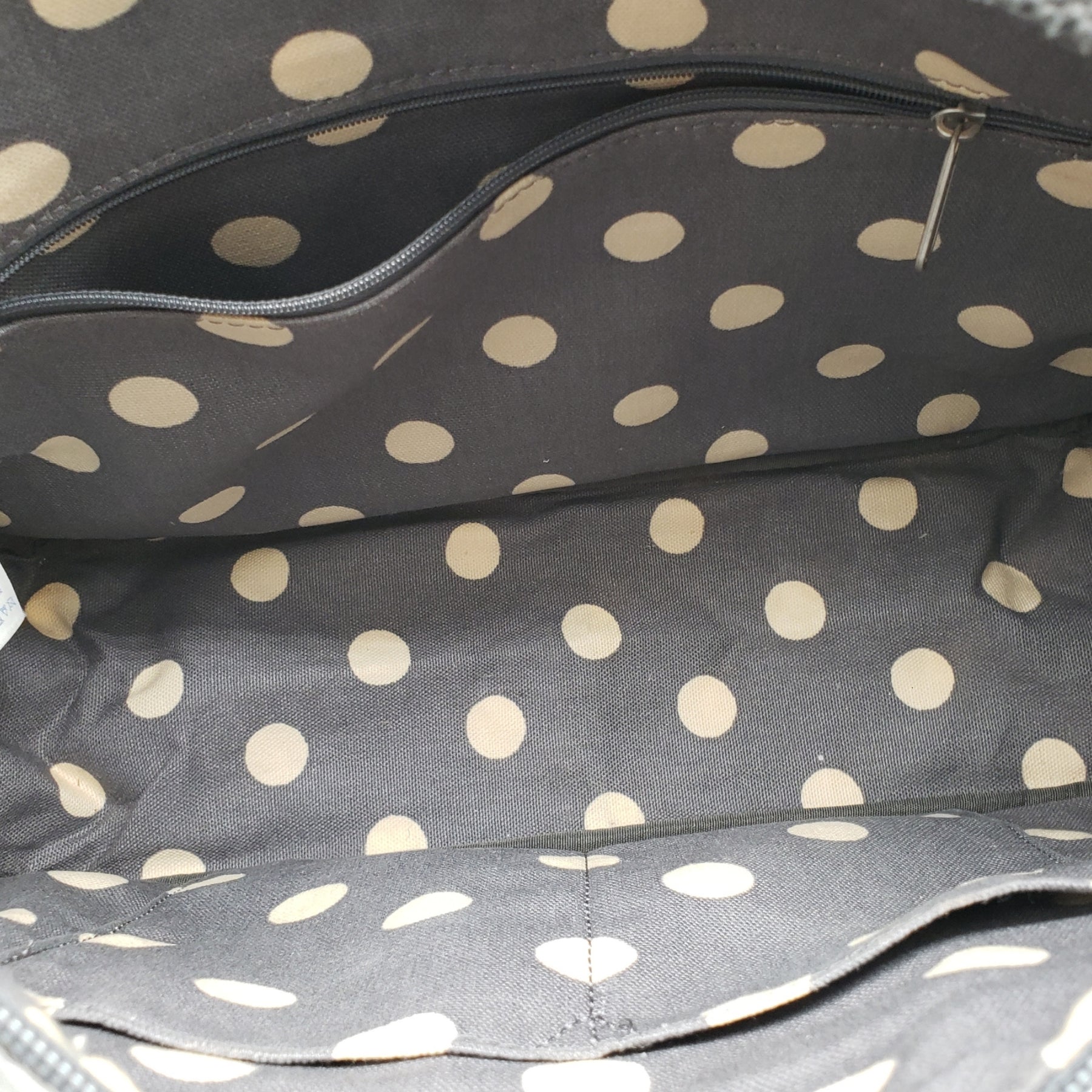 Cath kidston grey spot bag sale