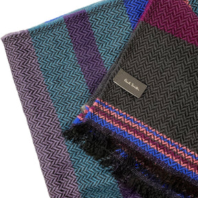 Paul Smith Green/Multi Herringbone Scarf